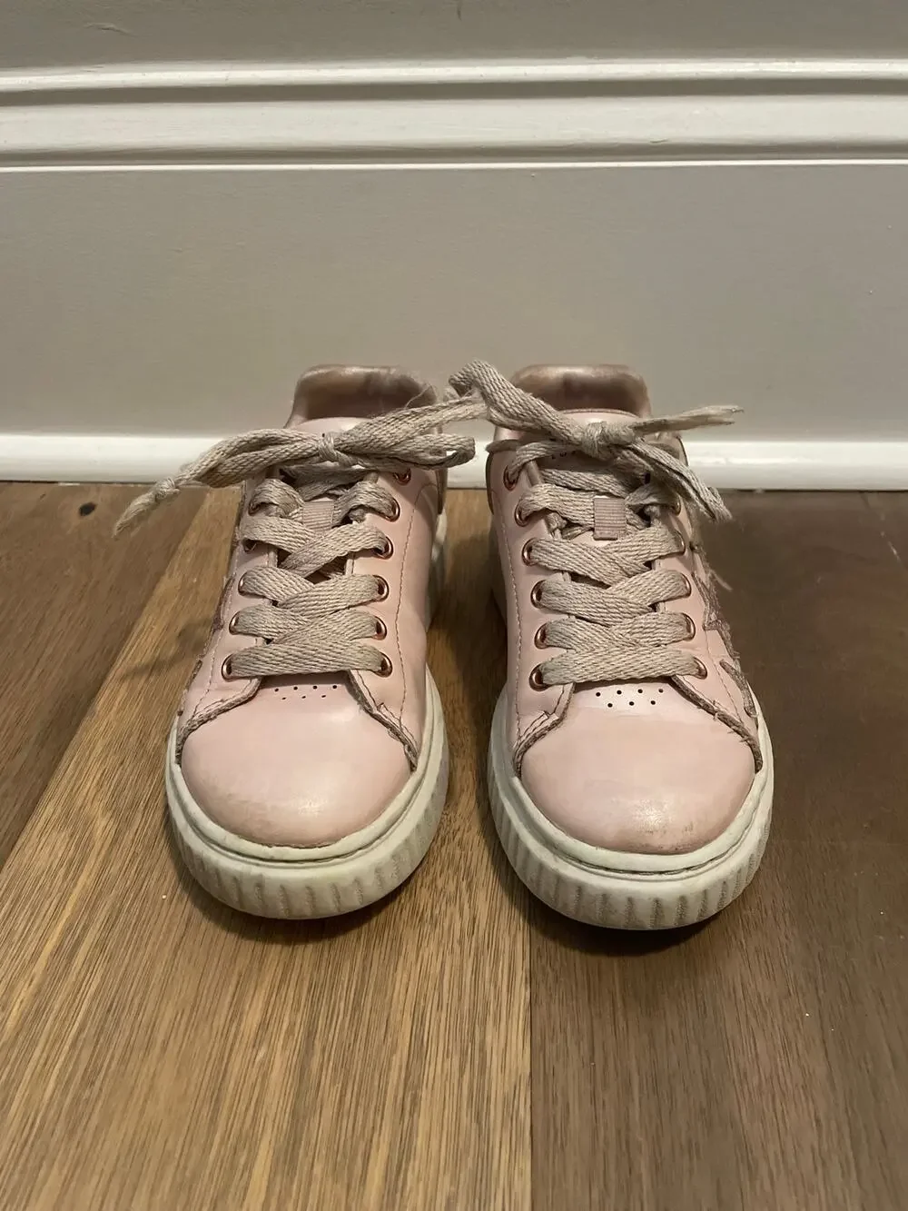 Skechers Girls Hi Ridge Superstardom Platform Pink Sneakers Size 13